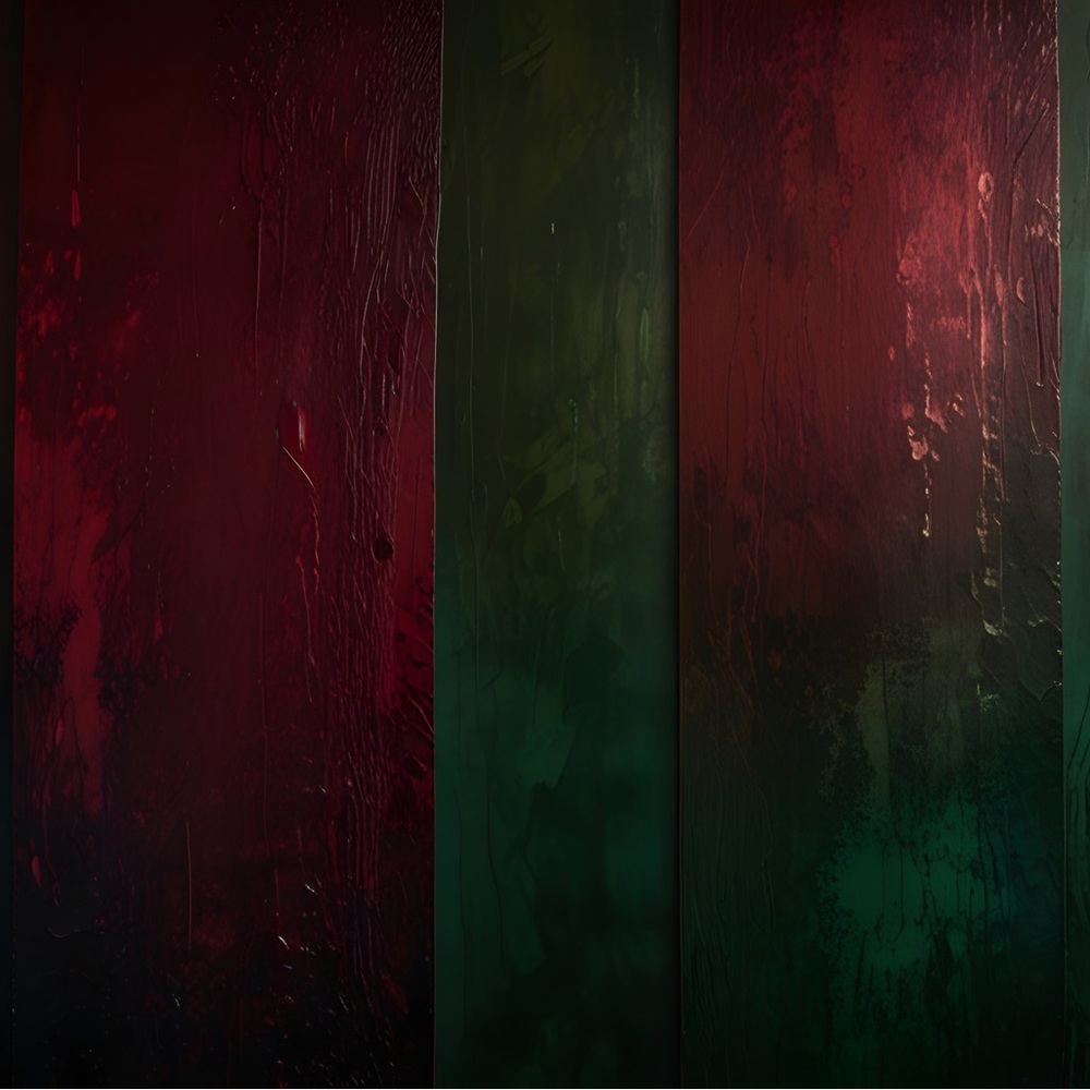 Crimson green HD metal wall art print 
4 x 6 inches